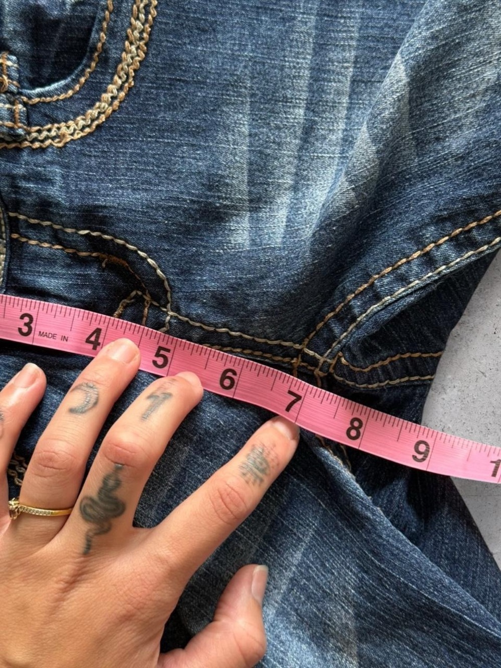 y2k wallflower low rise capri jeans - Picture 7 of 8